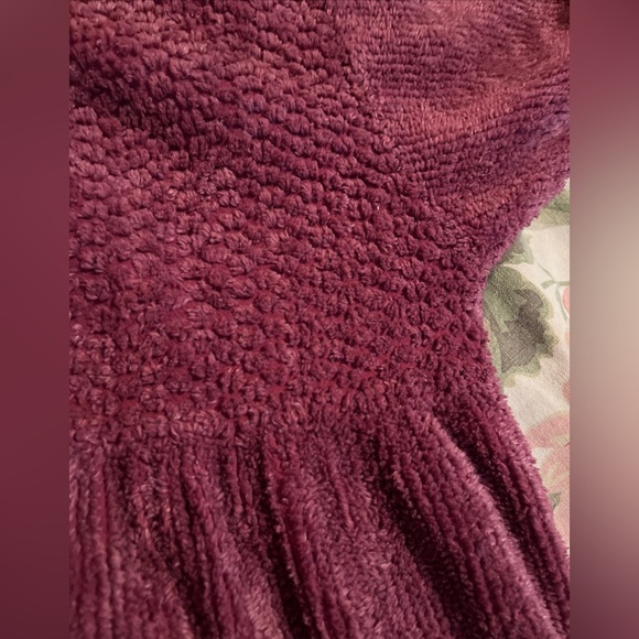 STAN HERMAN Chenille Robe Rose Pink Size XL Vintage Half-Zip Pockets Soft Cozy - Picture 13 of 14